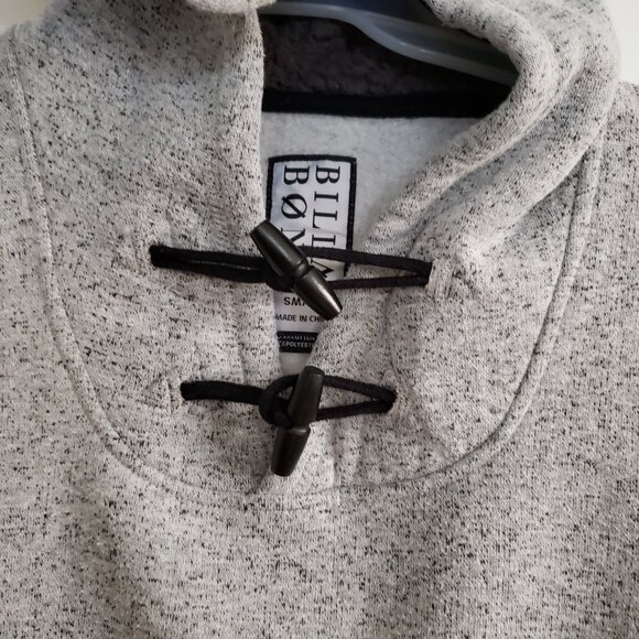 EUC BILLABONG premium pullover button clasp handwarmer pocket hoodie (S) - Picture 4 of 6